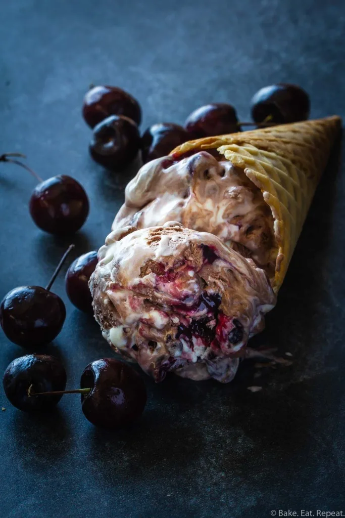 no churn cherry ice cream
